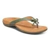 Vionic Bella Embossed - Army Green 2 Vionic Bella Embossed - Army Green -Aetrex Online bella embossed army green womens sandals vionic 351603