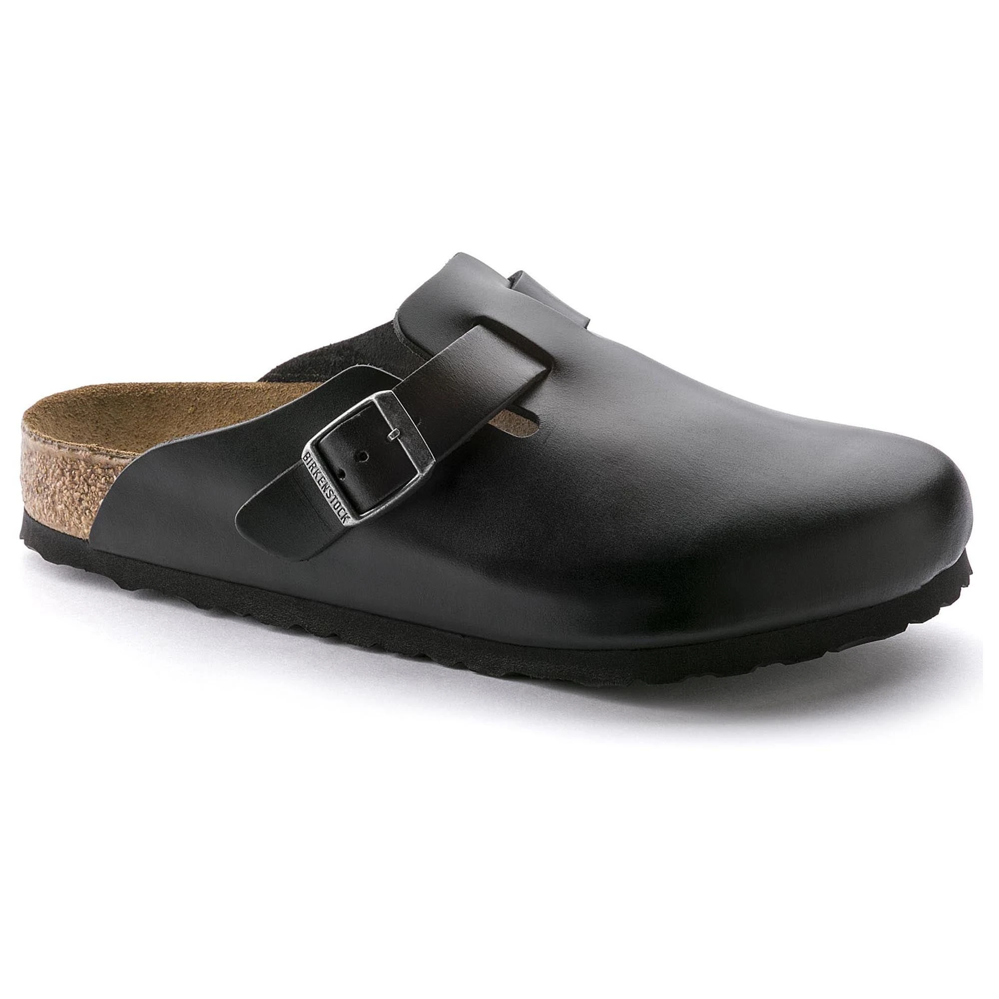 Birkenstock Regular Boston Soft Footbed - Black
