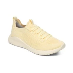 Aetrex Carly Arch Support Sneakers - Lemon