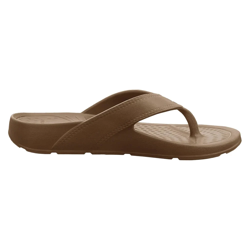 Cascade Flip Flop - Bronze NuuSol Cascade Flip Flop - Bronze -Aetrex Online cascade flip flop bronze unisex footwear nuusol 596985