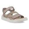 ECCO FLOWT 2 BAND SANDAL - Grey Rose Metallic