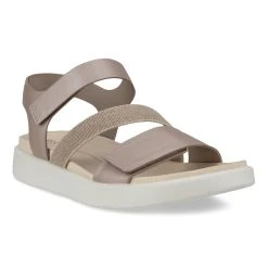 ECCO FLOWT 2 BAND SANDAL - Grey Rose Metallic