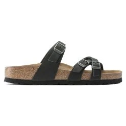 Birkenstock Franca - Black Oiled Leather -Aetrex Online franca black oiled leather unisex footwear birkenstock 165790