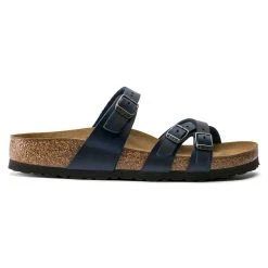 Birkenstock Franca Oiled Leather - Blue -Aetrex Online franca oiled leather blue unisex footwear birkenstock 837181
