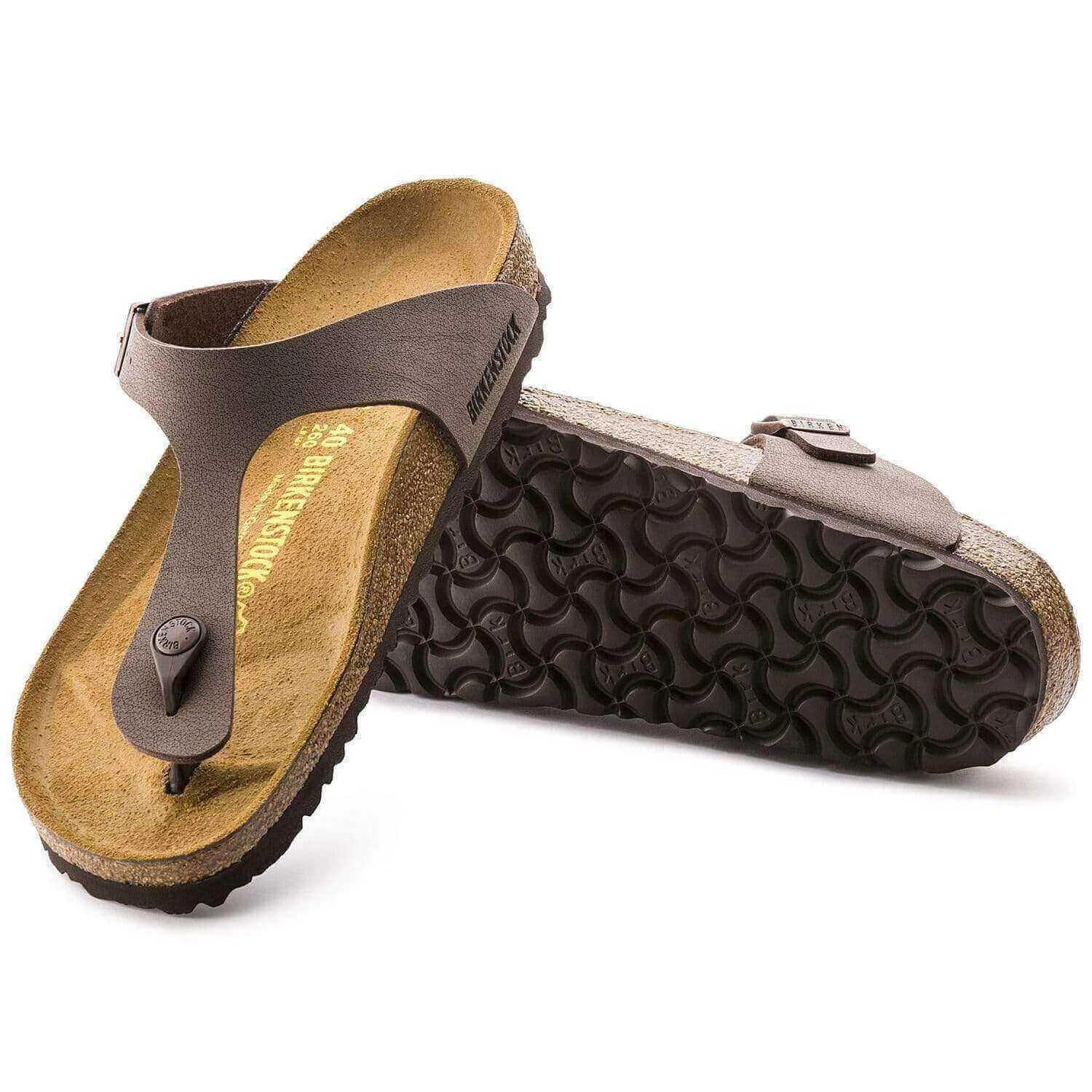 Birkenstock Regular Gizeh Birkibuc - Mocha - Image 2