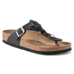 BIRKENSTOCK USA Regular Gizeh Braid Leather - Black