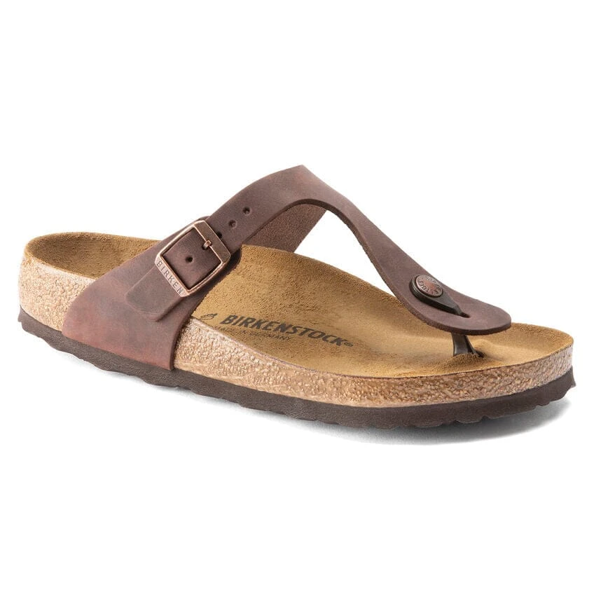 Regular Gizeh - Habana Oiled Leather Birkenstock Regular Gizeh - Habana Oiled Leather -Aetrex Online gizeh habana oiled leather unisex footwear birkenstock 509605