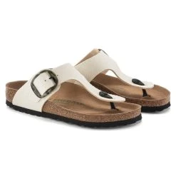 Birkenstock Regular Gizeh Vegan Big Buckle - Eggshell