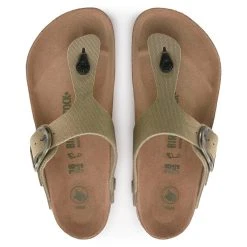 Birkenstock Regular Gizeh Vegan Big Buckle - Faded Khaki -Aetrex Online gizeh vegan big buckle faded khaki womens sandals birkenstock 448183