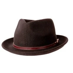 American Hat Makers Grant Fedora - Black
