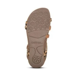 Aetrex Jillian Braided Quarter Strap - Leopard -Aetrex Online jillian braided quarter strap leopard womens sandals aetrex 267368