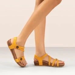 Aetrex Jillian Braided Quarter Strap - Sunflower 10 Aetrex Jillian Braided Quarter Strap - Sunflower -Aetrex Online jillian braided quarter strap sunflower womens sandals aetrex 299051