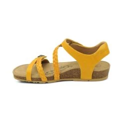Aetrex Jillian Braided Quarter Strap - Sunflower 4 Aetrex Jillian Braided Quarter Strap - Sunflower -Aetrex Online jillian braided quarter strap sunflower womens sandals aetrex 370168