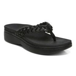 Vionic KENJI PLATFORM SANDAL - Black