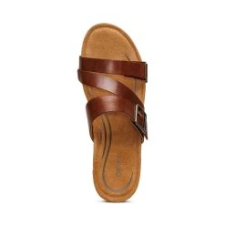 Aetrex Kimmy Arch Support Wedge - Walnut -Aetrex Online kimmy arch support wedge walnut womens sandals aetrex 676991