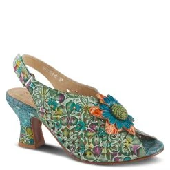 SPRING FOOTWEAR CORP L'ARTISTE ARAUTRE SLINGBACK SANDAL - Teal