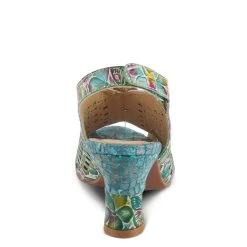 SPRING FOOTWEAR CORP L'ARTISTE ARAUTRE SLINGBACK SANDAL - Teal -Aetrex Online lartiste arautre slingback sandal teal womens sandals spring footwear corp 571912