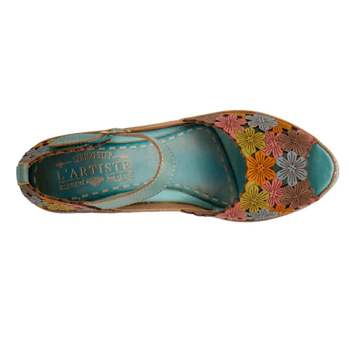 AVNIA - In Multi Color's Spring Step AVNIA - In Multi Color's -Aetrex Online lartiste avnia ankle strap shoe multi colors womens sandals spring footwear corp 301123