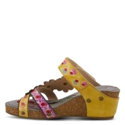 Spring Step L'ARTISTE DELIGHT SLIDE SANDALS - Multi Colors 9 Spring Step L'ARTISTE DELIGHT SLIDE SANDALS - Multi Colors -Aetrex Online lartiste delight slide sandals multi colors womens sandals spring footwear corp 238076