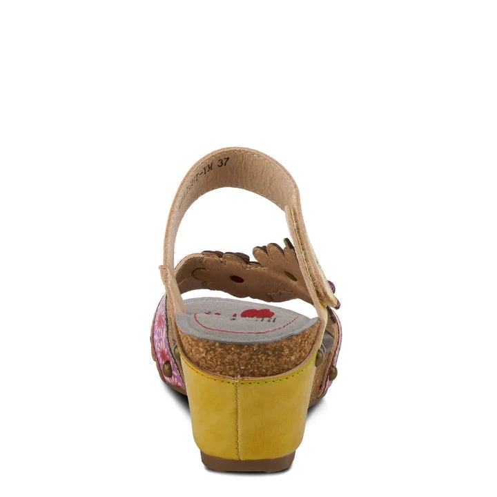 L'ARTISTE DELIGHT SLIDE SANDALS - Multi Colors Spring Step L'ARTISTE DELIGHT SLIDE SANDALS - Multi Colors -Aetrex Online lartiste delight slide sandals multi colors womens sandals spring footwear corp 674302