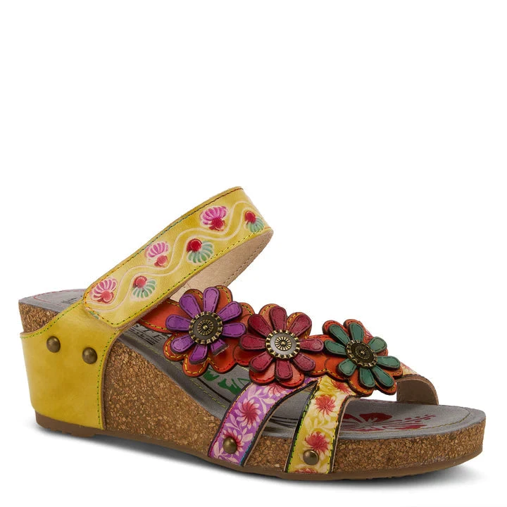 L'ARTISTE DELIGHT SLIDE SANDALS - Multi Colors Spring Step L'ARTISTE DELIGHT SLIDE SANDALS - Multi Colors -Aetrex Online lartiste delight slide sandals multi colors womens sandals spring footwear corp 986096