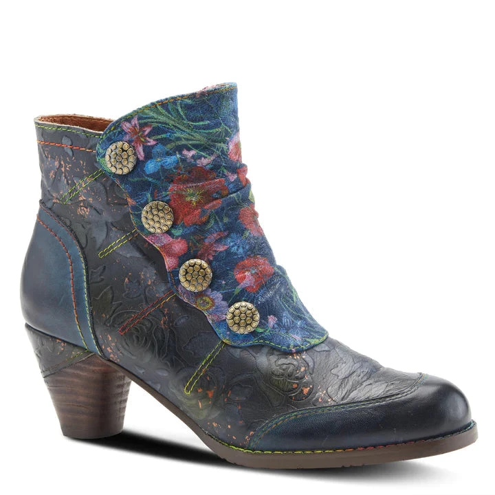 Spring Step L`ARTISTE DUSTYROSE BOOTIES - Navy Multi