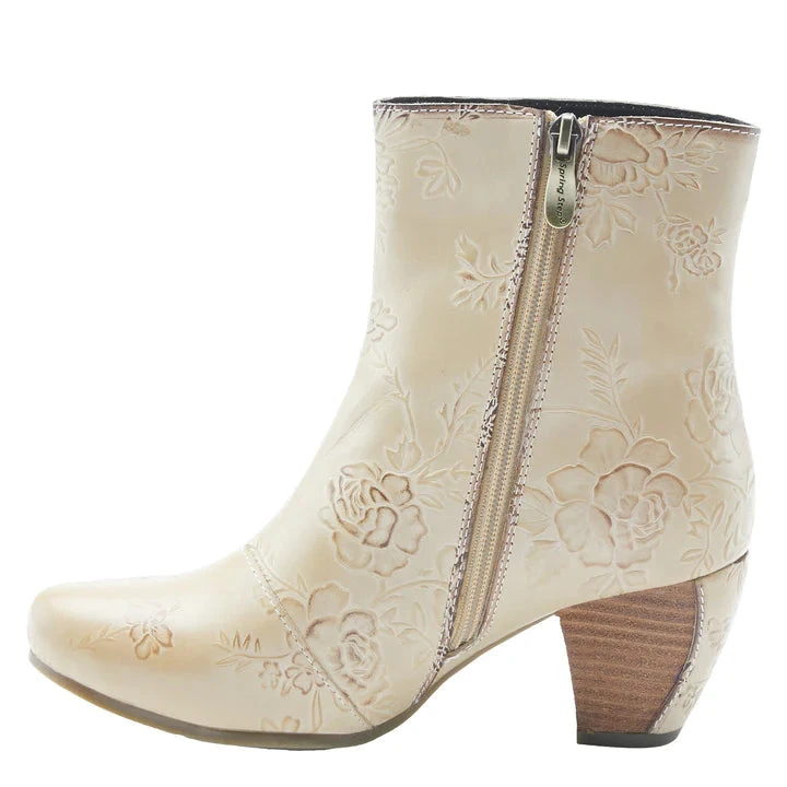 SPRING FOOTWEAR CORP L`ARTISTE FOLKA BOOTIES - Beige - Image 2