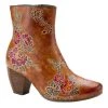 SPRING FOOTWEAR CORP L`ARTISTE FOLKA BOOTIES - Camel