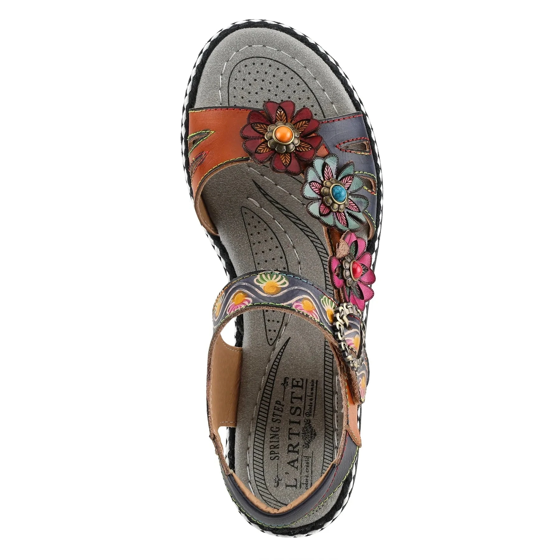 L'ARTISTE LAGA SLINGBACK SANDALS - In Multi Colors SPRING FOOTWEAR CORP L'ARTISTE LAGA SLINGBACK SANDALS - In Multi Colors -Aetrex Online lartiste laga slingback sandals in multi colors womens sandals spring footwear corp 219669