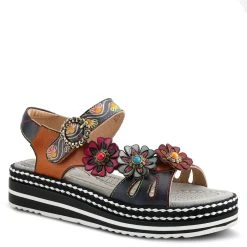SPRING FOOTWEAR CORP L'ARTISTE LAGA SLINGBACK SANDALS - In Multi Colors