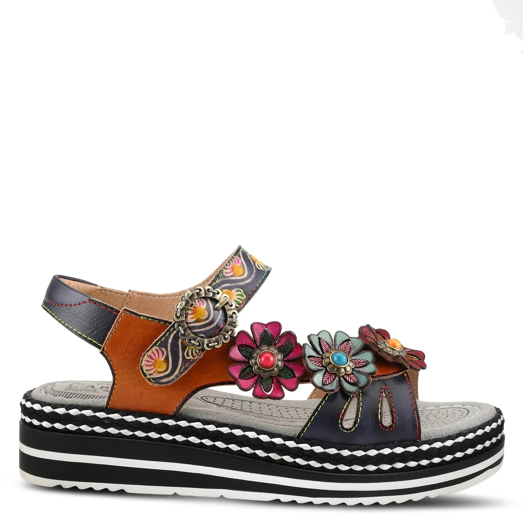 L'ARTISTE LAGA SLINGBACK SANDALS - In Multi Colors SPRING FOOTWEAR CORP L'ARTISTE LAGA SLINGBACK SANDALS - In Multi Colors -Aetrex Online lartiste laga slingback sandals in multi colors womens sandals spring footwear corp 456940