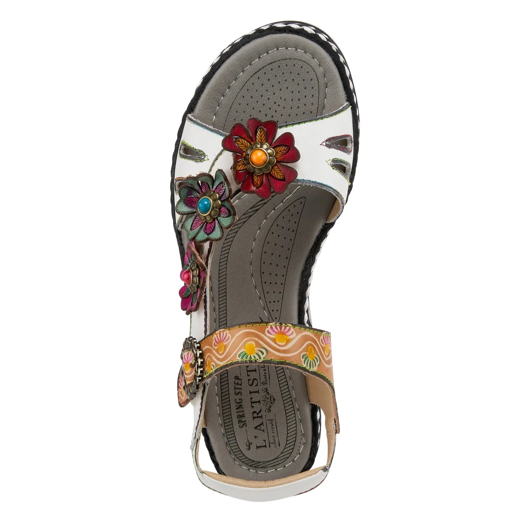 L'ARTISTE LAGA SLINGBACK SANDALS - In Multi Colors SPRING FOOTWEAR CORP L'ARTISTE LAGA SLINGBACK SANDALS - In Multi Colors -Aetrex Online lartiste laga slingback sandals in multi colors womens sandals spring footwear corp 505634