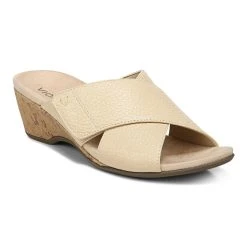 Vionic LETICIA WEDGE SANDAL - Semolina