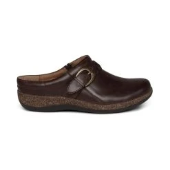 Aetrex Libby Comfort Clog - Brown -Aetrex Online libby comfort clog brown womens closed toe aetrex 948567