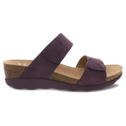 Dansko, LLC Maddy Milled Nubuck - Purple -Aetrex Online maddy milled nubuck purple womens sandals dansko llc 411617