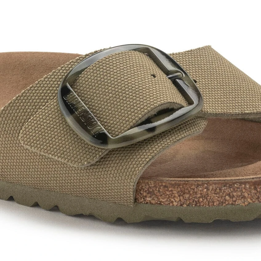 Birkenstock Narrow Madrid Vegan Big Buckle - Faded Khaki - Image 4