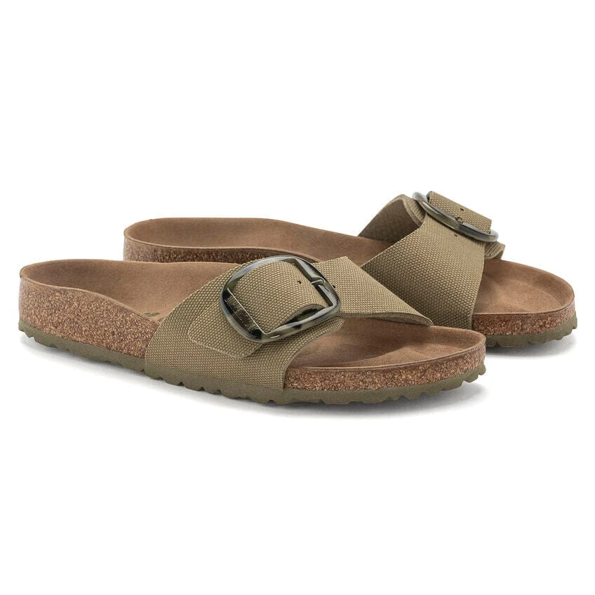 Birkenstock Narrow Madrid Vegan Big Buckle - Faded Khaki