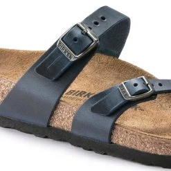 Birkenstock Regular Mayari - Blue Oiled Leather -Aetrex Online mayari blue oiled leather womens sandals birkenstock 296729