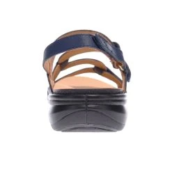Revere MIAMI BACK STRAP SANDAL - Blue French -Aetrex Online miami back strap sandal blue french womens sandals revere 188888