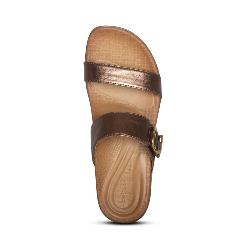 Aetrex Mimi Water-Friendly Sandal - Bronze - Image 4