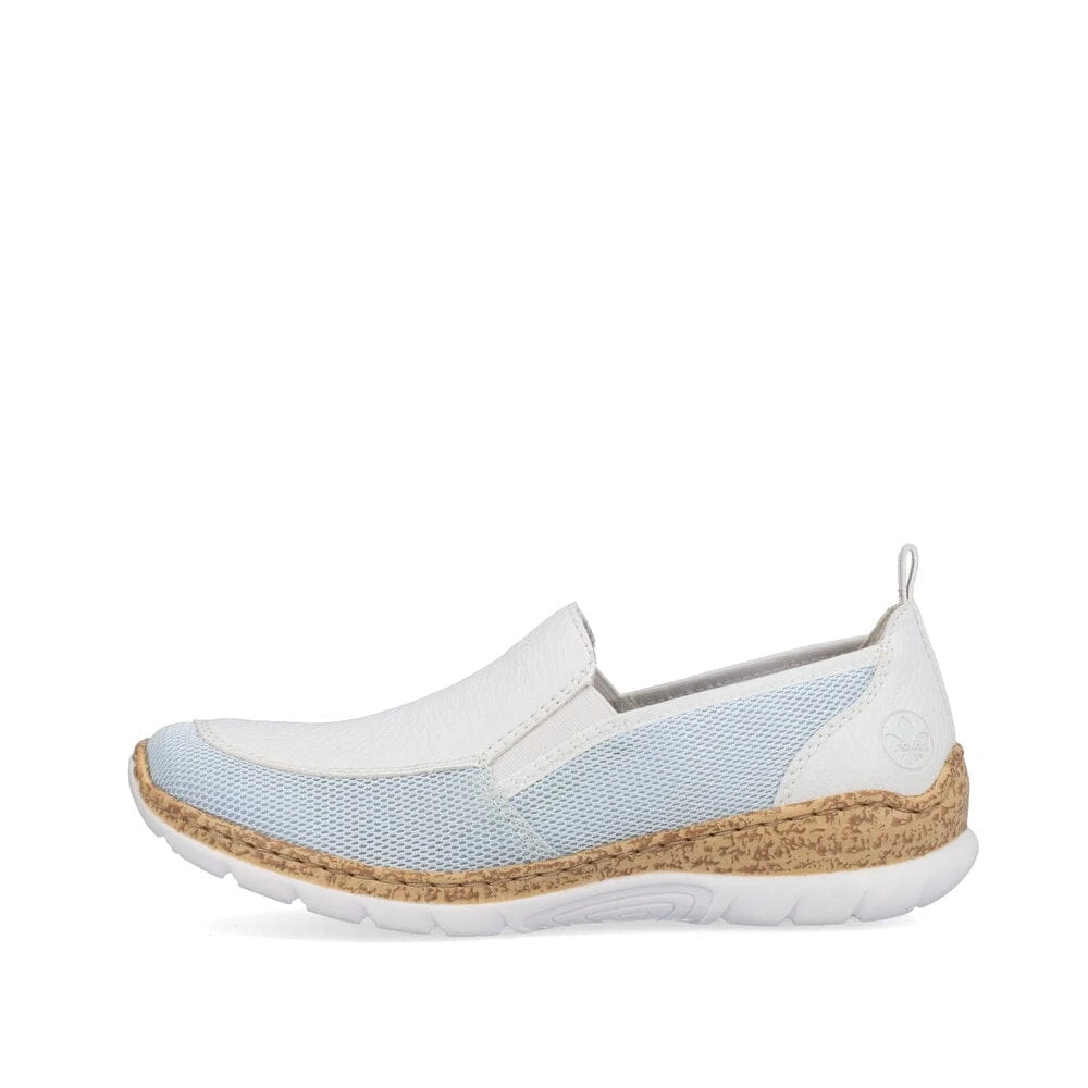Rieker N4275-10 Nikita - White/Blue - Image 3