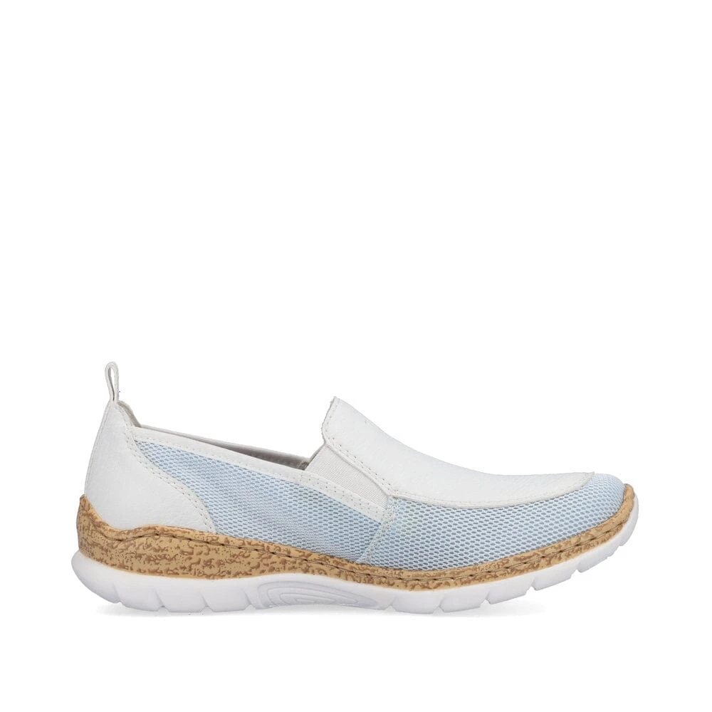 Rieker N4275-10 Nikita - White/Blue - Image 2
