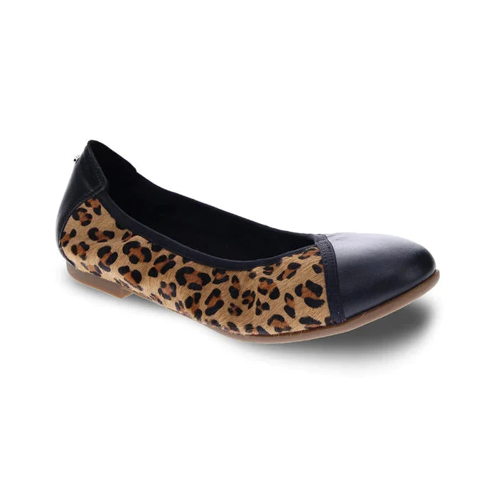 NAIROBI BALLET - Black Leopard Revere NAIROBI BALLET - Black Leopard -Aetrex Online nairobi ballet black leopard womens footwear revere 216677