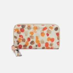 Hobo Nila Large Zip - Dots Print Leather