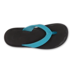 OluKai Ohana - Blue Mist Black -Aetrex Online ohana blue mist black womens sandals olukai 509642