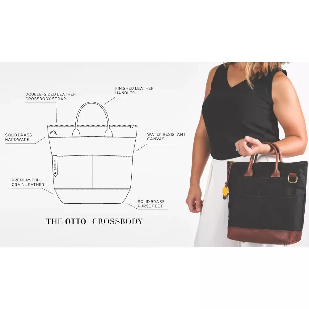 R.Riveter Otto Canvas/Leather - Black Brown - Image 7