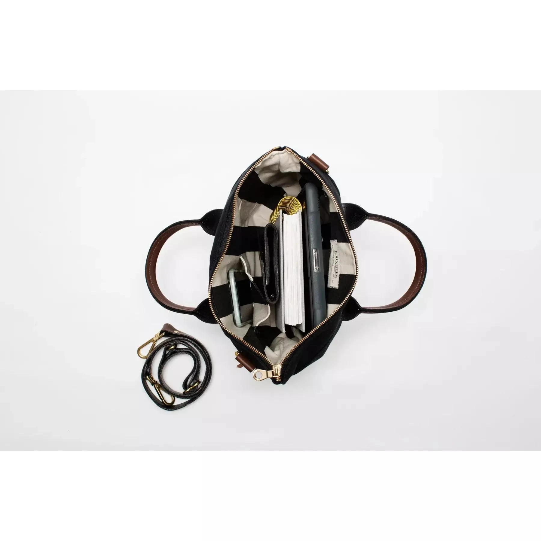 R.Riveter Otto Canvas/Leather - Black Brown - Image 4