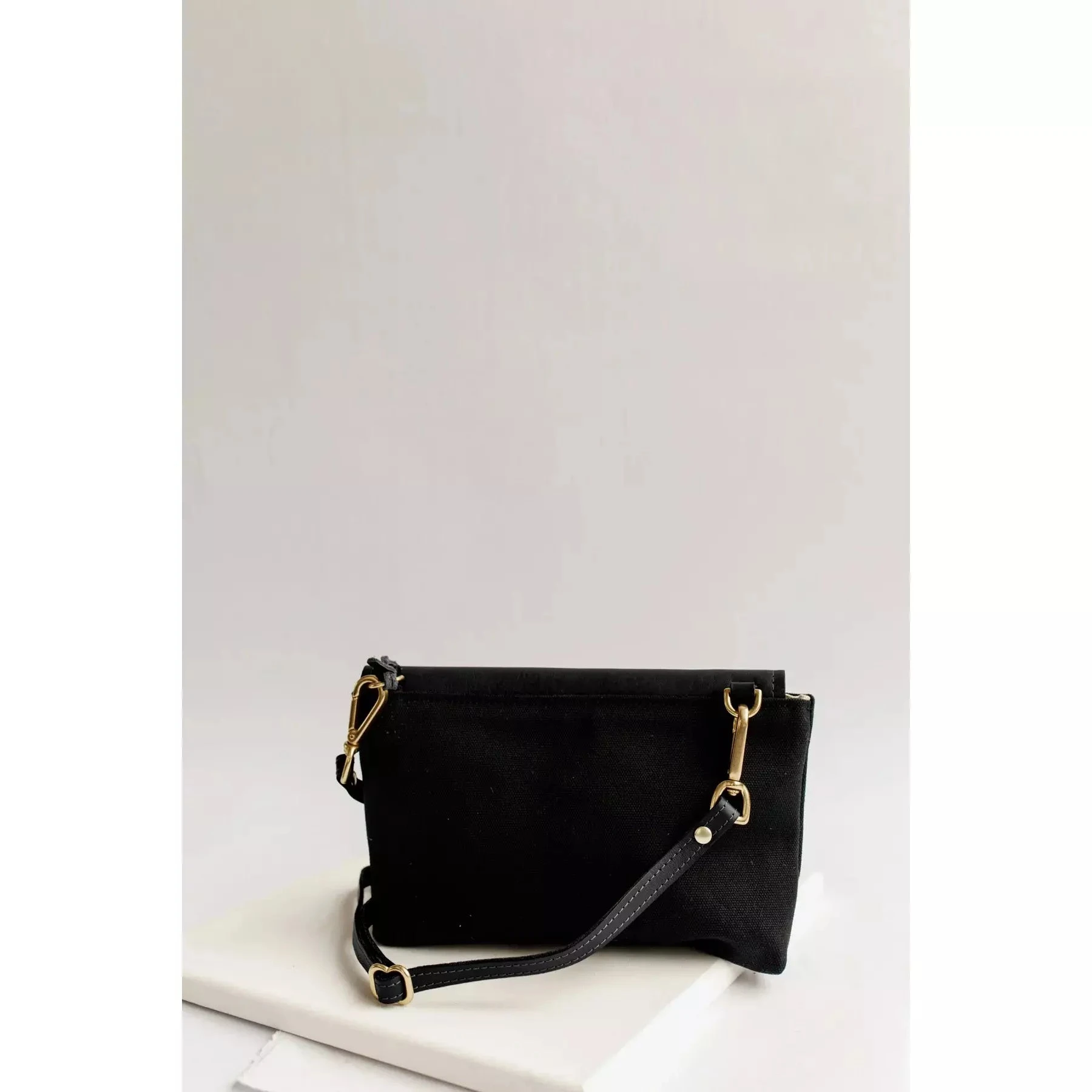 Patton Crossbody Canvas - Black Leather R.Riveter Patton Crossbody Canvas - Black Leather -Aetrex Online patton crossbody canvas black leather handbags wallets rriveter 748473