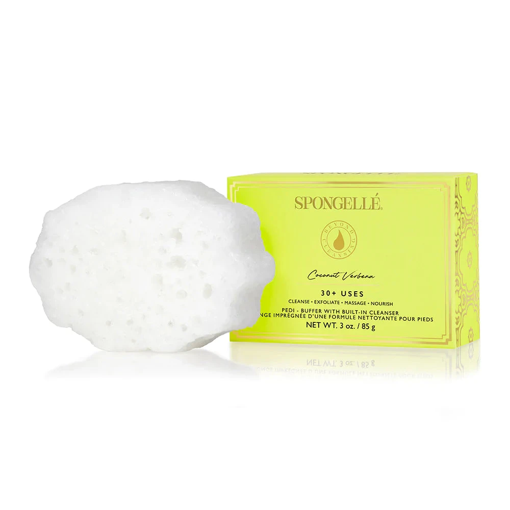 Pedi Buffer - Coconut Verbena Spongelle Pedi Buffer - Coconut Verbena -Aetrex Online pedi buffer coconut verbena foot care spongelle 314796