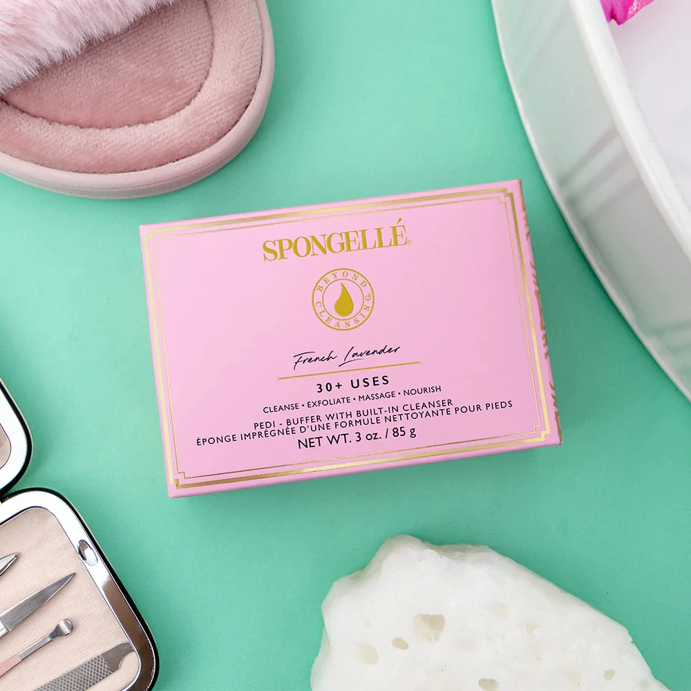 Pedi Buffer - Lavender Spongelle Pedi Buffer - Lavender -Aetrex Online pedi buffer lavender foot care spongelle 125240